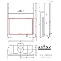 Каминная топка АСТОВ ПС 12080 Каминная топка АСТОВ ПС 12080