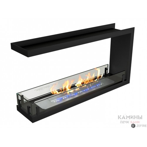 Биокамин Contour торцевой сквозной 900 (ESTETIC FLAME) Zefire