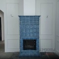 Каминная топка Foyer MILOS 700 в облицовке изразцами Дорф.
