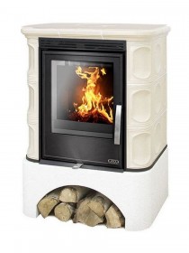 Кафельная печь ABX Marina KPI, с теплообменником, с допуском воздуха