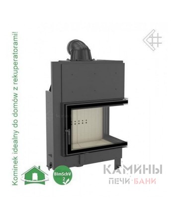 Каминная топка Kratki MBA/P/BS (угловое стекло справа)