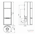 Дровяная печь-камин Ember H2 FG Vermiculite