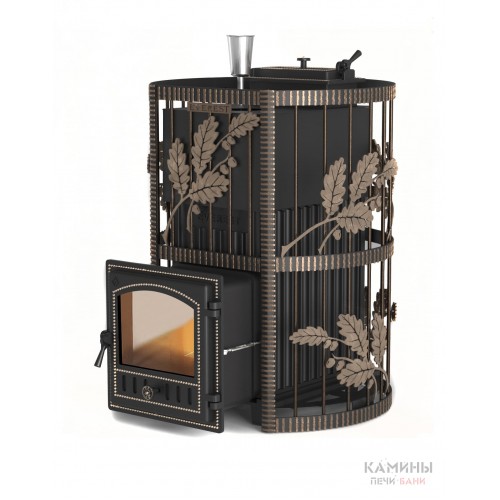 Печь для бани Эверест Ковка 24 (280) закрытая каменка  Печь для бани Эверест Ковка 24 (280) закрытая каменка