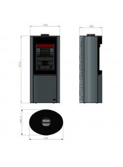 Печь-камин Cheminees Philippe Dainville