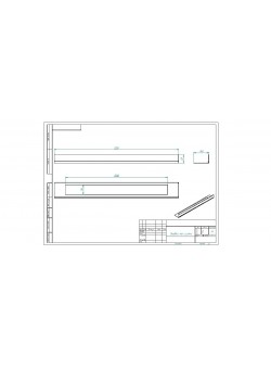 Стекло декоративное для биокаминов Elliot 1500 Long, Sirius 1500 Long и Flagman 1300 Long (Zefire)