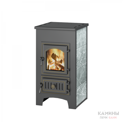  Печь-камин Печь-Камин ВЕЗУВИЙ ПК-01 (270) талькохлорит 9 кВт (150 м3) Ø 115 мм