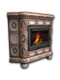 Изразцовый камин Медальон угловой Художественный