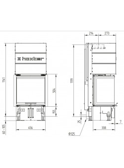 Каминная топка Hoxter UKA 35/45/35/50Sh