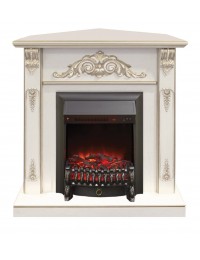 Электрокамин Anita Corner (угловой) WT с Fobos Lux Black RC