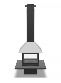 Дровяной камин Traforart Vulcano Central Enclosure