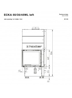 Каминная топка Hoxter ECKA 50/35/45Wh
