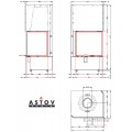 Каминная топка АСТОВ П2С 6057 L/P