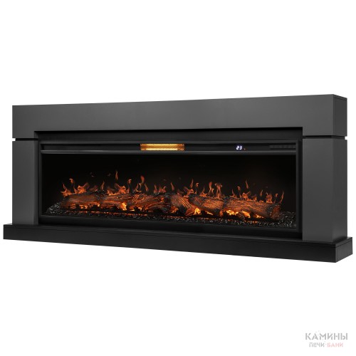 Каминокомплект: Очаг Royal Thermo Aurora RTFP/P-AR60LS, портал Lindos 60 G, графит Каминокомплект: Очаг Royal Thermo Aurora RTFP/P-AR60LS, портал Lindos 60 G, графит