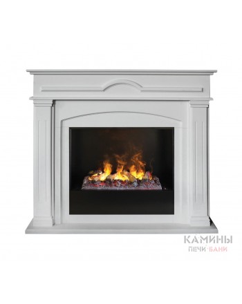 Электрокамин RealFlame Mirra 26 WT 3D Cassette 630 + Black вставка