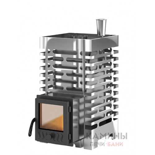 Печь для бани из нержавеющей стали ASTON 16 INOX стекло Печь для бани из нержавеющей стали ASTON 16 INOX стекло