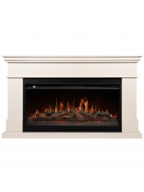 Каминокомплект: Очаг Royal Thermo Aurora RTFP/P-AR40LS, портал California 42/40/36, молочный