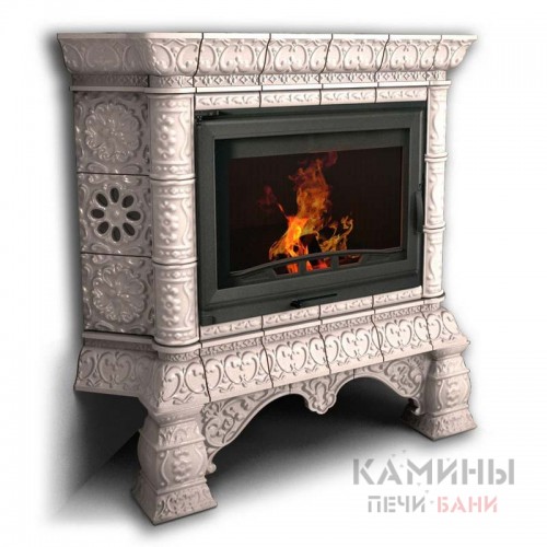 Изразцовый камин Кострома КимрПечь угловой однотонный А Изразцовый камин Кострома КимрПечь угловой однотонный А