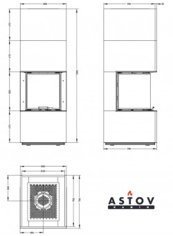 Камин Астов APLIT П3С 5357