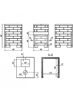 Комплект GFS Гефест ЗК 18 (М) Классика 830/40 Змеевик кирпич