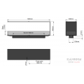  Биокамин Decoflame Montreal 1200mm Торцевой сквозной 3-х сторонний