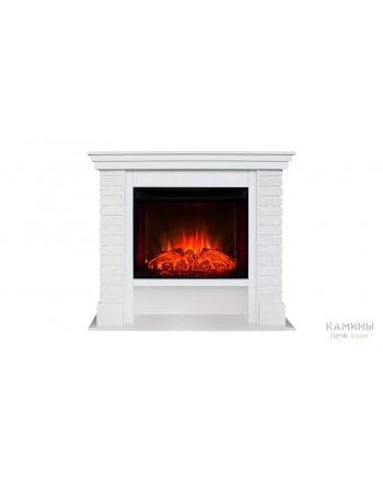 Электрокамин BRIXTON 25'5 WT с очагом Evrika 25,5