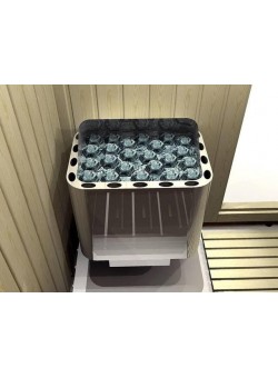 Печь для бани SAWO NORDEX MINI NRMN-36NB-Z (3,6 кВт, встроенный пульт, внутри оцинковка, снаружи нержавейка)