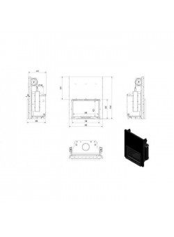 Каминная топка Kratki Wiktor/PW/12/W/G