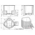 Купель угловая Corner 130 PolarSpa 