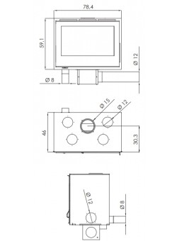 Каминная топка CARBEL T-2 80