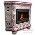 Изразцовый камин Медальон КимрПечь угловой Роспись Изразцовый камин Медальон КимрПечь угловой Роспись
