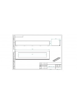 Стекло декоративное для биокамина серии Standart 800 для встраивания в портал (ZeFire)