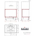Каминная топка АСТОВ П3С 8457 Каминная топка АСТОВ П3С 8457