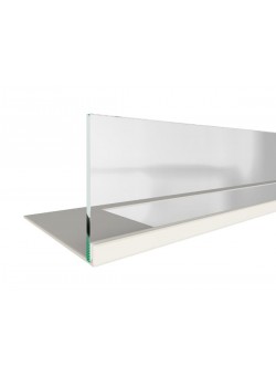 Стекло декоративное для биокамина Elliot 1500 белого со стемалитом (Zefire)