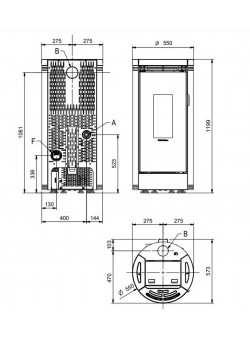Пеллетный камин DEBBY PLUS EVO