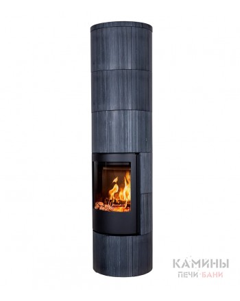 Печь-камин Jydepejsen Troja 46 Dark Sandstone