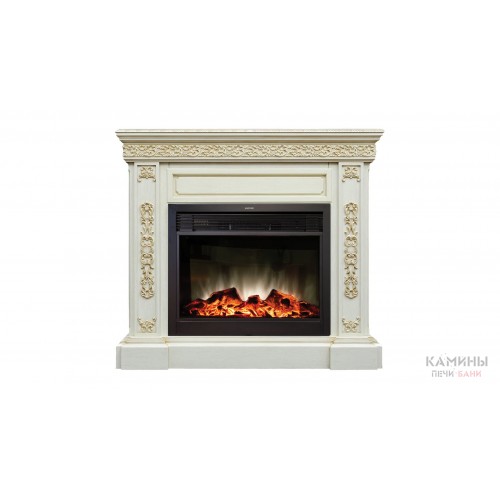 Электрокамин Ekaterina WT с Moonblaze LUX BL Электрокамин Ekaterina WT с Moonblaze LUX BL