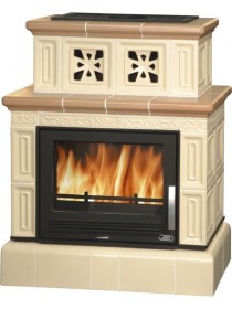 Печь камин керамическая ABX VALENCIE, с кафельным цоколем