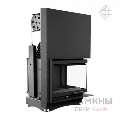 Каминная топка Kratki Zuzia/P/BS/G (угловое стекло справа,гильотина)