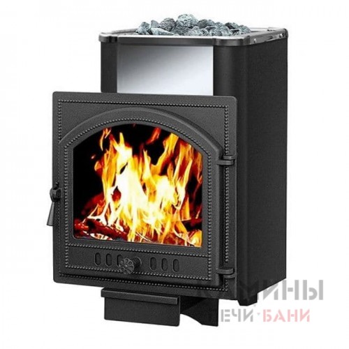 Печь для бани Сенсация 28 Антрацит (205) из чугуна Печь для бани Сенсация 28 Антрацит (205) из чугуна