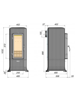 Печь-камин FireWay Verta