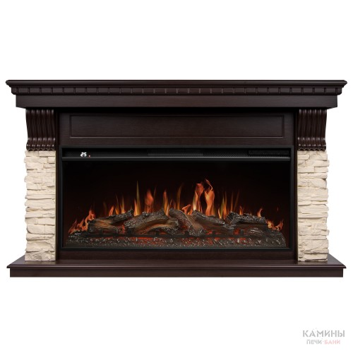 Каминокомплект: Очаг Royal Thermo Aurora RTFP/P-AR40LS, портал Michigan 42/40/36, кам. мол., шп. тем Каминокомплект: Очаг Royal Thermo Aurora RTFP/P-AR40LS, портал Michigan 42/40/36, кам. мол., шп. тем