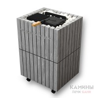 Паротермальная печь ФутуРус 19,5 кВт в облицовке из натурального камня