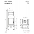 Каминная топка Hoxter HAKA 37/50W с водяным контуром Каминная топка Hoxter HAKA 37/50W с водяным контуром
