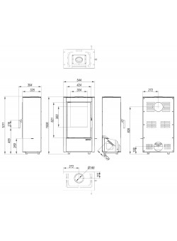 Печь-камин DEFRO HOME VIVA