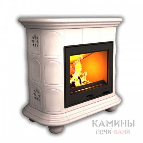 Изразцовый камин Прованс КимрПечь пристенный однотонный А