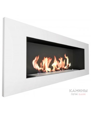 Биокамин Elliot 1200 с белой рамкой (ZeFire)