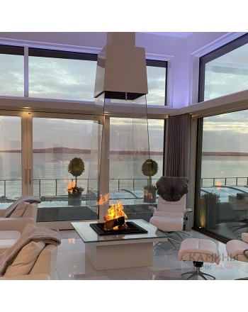 Центральный пирамидальный камин CV077 Bloch Design