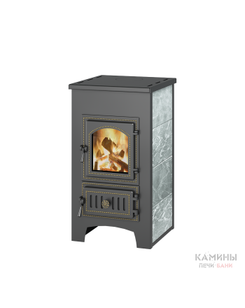  Печь-Камин ВЕЗУВИЙ ПК-01 (270) талькохлорит 9 кВт (150 м3) Ø 115 мм