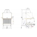 Топка-камин Brunner Urfeuer 50/44/66/44 панорама , открытая