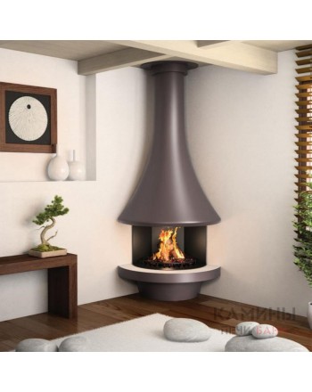 Угловой открытый камин Eva 992 JC Bordelet 